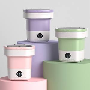 Mini lavadora plegable todo en uno <span class=keywords><strong>de</strong></span> 10L, lavadora <span class=keywords><strong>de</strong></span> ropa a pequeña escala, lavadora <span class=keywords><strong>de</strong></span> ropa todo en uno para coches, carcasa <span class=keywords><strong>de</strong></span> plástico - Product Image 1