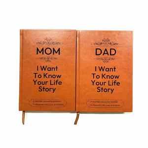 Papa, je veux connaître ton histoire de vie - Journal relié en cuir avec 100 pages - Cadeau souvenir familial pour maman - Product Image 1