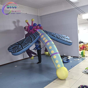 Modelo de libélula inflable <span class=keywords><strong>gigante</strong></span> de 4M con luz Festival de música al aire libre Marioneta de caminar Publicidad Animal para publicidad de eventos - Product Image 2