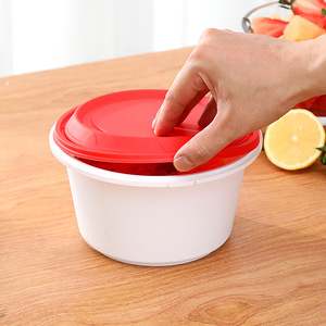 Round Disposable <b>Lunch</b> <b>Box</b> Thickened <b>Plastic</b> With Lid For Camping Takeout Bowl - Product Image 3