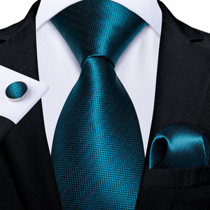 Accessoires de mariage pour homme : <span class=keywords><strong>cravate</strong></span>, pochette de costume et boutons de manchette unis à séchage rapide (rose, bleu, vert, violet) – Cadeau pour marié ou mari - Product Image 5