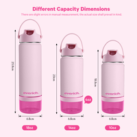 Bouteille d'eau isotherme pour enfants 14 oz sans BPA avec logo personnalisé en acier inoxydable à double paroi sous vide