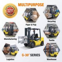 Chariot élévateur diesel robuste EPA CE 2T 3T 5T 8T avec moteur japonais, déplaceur latéral, levée 3-8M, mât 3 étages, pour entrepôt et conteneurs portuaires