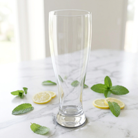 Gobelet à bière en plastique transparent personnalisé de 22 onces, design simple, gobelet à bière personnalisé