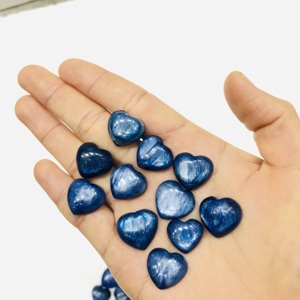 Grosir liontin batu permata penyembuhan alami biru Flash <span class=keywords><strong>kyanite</strong></span> kristal hati untuk dekorasi - Product Image 6