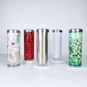 Vaso Térmico de Acero Inoxidable de 20oz para Sublimación, con Diseño DIY de Tablero de Historias, Antiderrames, con Tapa, Tipo Globo de Nieve - Product Image 3