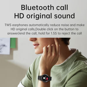 <span class=keywords><strong>2</strong></span> in 1 X10 akıllı saat kulaklık 1.39 "sağlık izleme basınç bilezik NFC BT arayarak kablosuz kulaklık TWS Smartwatch - Product Image 4