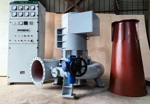 Hydro-générateur Kaplan de 50 kW utilisé pour la production d'énergie écologique à faible chute en canaux d'irrigation - Product Image 3