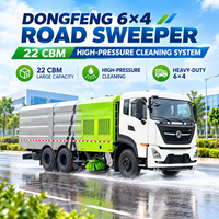 Camion balayeuse routière Dongfeng 6*4, 12 m³ avec lavage haute pression