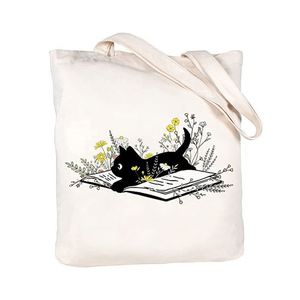 Sac en toile pour femme, bandoulière, style universitaire, pour livres, design littéraire Ins Han Feng, portable - Product Image 5