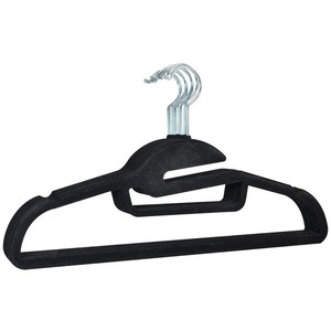 Lindon ขายส่งราคาถูกประหยัดพลังงาน Flocked ชุดแขวนไม้แขวนเสื้อกำมะหยี่50 Tie Bar - Product Image 2