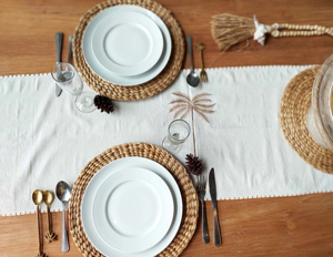 Manteles Individuales de Jacinto de Agua Tejidos a Mano, Ecológicos, Antideslizantes y Duraderos, Decoración para Comedor, Cocina y Cafetería - Product Image 3