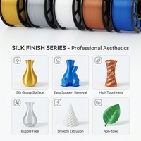 Filament plastique PLA soyeux doré brillant de 1,75 mm imprimé en 3D, haute résistance, température d'impression 200°C, fabriqué en Chine