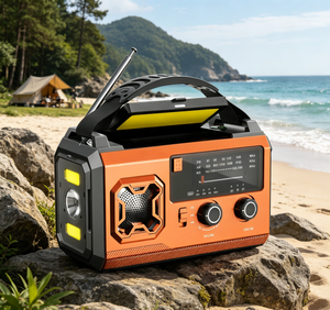 <span class=keywords><strong>Radio</strong></span> di Emergenza <span class=keywords><strong>Portatile</strong></span> AM/FM/WB da 20000mAh Alimentata via <span class=keywords><strong>USB</strong></span> <span class=keywords><strong>con</strong></span> Uscita 10-30W e Torcia ad Alta Luminosità - Product Image 6