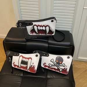 Sac à bandoulière en forme de couteau pour femme, tendance et original, imprimé rouge sang, sac messager pour Halloween, fête, festival - Product Image 1