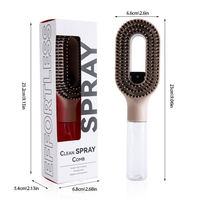 Peigne à cheveux antistatique 2-en-1 portable, brosse à cheveux réduisant les irritations, peigne coiffant massant le cuir chevelu