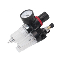 Séparateur d'huile/eau de haute qualité AFC2000 à deux cartouches en plastique et cuivre avec support de table et filtre réducteur de pression pour applications aériennes