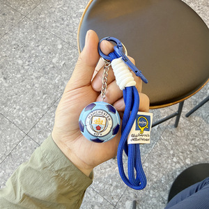 พวงกุญแจโลโก้ทีมฟุตบอล AC มิลาน บาร์เซโลน่า สไตล์น่ารัก ทำจากโพลียูรีเทน สำหรับแชมเปียนส์ลีก - Product Image 6