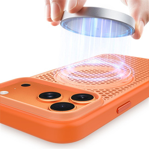 Nueva Funda Magnética Protectora de Alta Calidad para <span class=keywords><strong>Apple</strong></span> <span class=keywords><strong>iPhone</strong></span> 17 Pro Max/16/15, Diseño de Panal de Abeja, Disipación de Calor, Anti-Caídas - Product Image 3