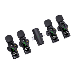 Microphone Lavalier sans Fil T90 1-vers-4 Type-C Anti-Bruit à Clipser pour Téléphone Portable, Diffusion en Direct et Vlogging - Product Image 5