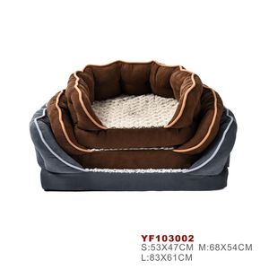 Sofá del animal doméstico cuadrado de lujo <span class=keywords><strong>para</strong></span> mascotas <span class=keywords><strong>cama</strong></span> de tela de gamuza y pv de sofá perro de perro <span class=keywords><strong>cama</strong></span> - Product Image 6