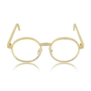 <span class=keywords><strong>Gafas</strong></span> de Madera Maciza de Vanguardia Europeas y Americanas con Montura Metálica con Piedras Preciosas, Modernas y a la Moda - Product Image 6