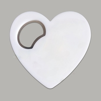 Ouvre-bouteille élégant avec motif de logo personnalisé blanc cadeau de mariage ouvre-bouteille en forme de coeur souvenir vintage classique style romantique avec un aimant