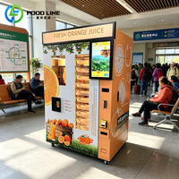 Volledig automatische real-time sapcentrifuge voor vers fruit, onbemande automaat voor versgeperst sinaasappelsap