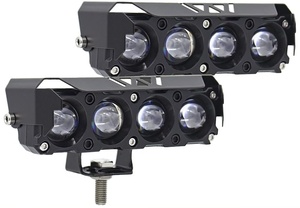 12-80V <b>LED</b> Auxiliary Headlight Yellow White 6 Lens Spotlight for Motorcycles Electric Vehicles External - Product Image 1
