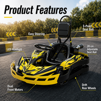 Kart électrique Shenghua |   Kart de course haute vitesse avec combo de jeu immersif et système d'alimentation embarqué 36V