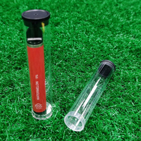 Tube d'emballage à rabat en plastique transparent PET/PETG/PC/PCTG avec fond scellé, impression d'écran personnalisable pour la promotion