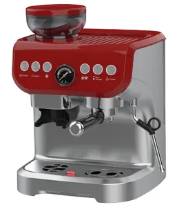 Máquina de café expresso profissional, semi automática comercial servir café com batedor de leite