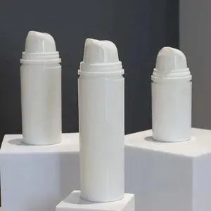 Nuovo Design 2023 30ml di piccola capacità bianco latte Airless bottiglia portatile per contenitore di imballaggio cosmetico essenza