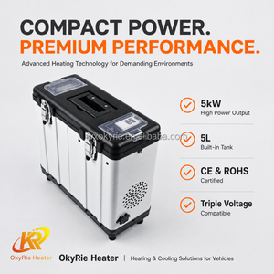Chauffage d'appoint diesel portable tout-en-un OkyRie 5000W vertical avec boîte à outils intégrée et réservoir de 5L pour <span class=keywords><strong>camping</strong></span>-car et utilisation hors réseau - Product Image 1
