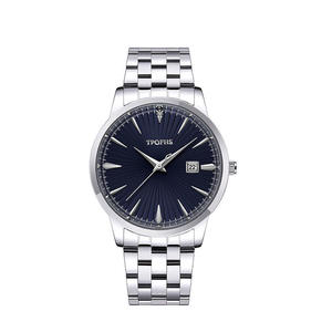 Nuevo Reloj de Cuarzo para Hombre, Diseño Simple, Resistente al Agua, Caja de Aleación, Acero Inoxidable, Calendario, Manecillas, Mecánico - Product Image 1