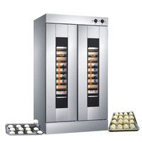 Máquina comercial de fermentación de masa de Bollo al vapor, máquina de fermentación refrigerada de 16 bandejas, caja de activación de vapor automática