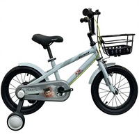Vélo Enfant en Gros pour Garçons et Filles de 2 à 12 Ans, en Acier, avec Panier, 12 Pouces, Monovitesse, Vélo à Pédales pour Bébé avec Roues d'Apprentissage
