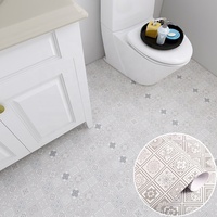 Papier Peint 3D Adhésif pour Sol, Autocollant de Décoration Salle de Bain