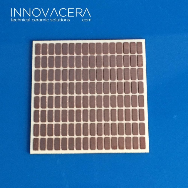 INNOVACERA Alumina Aluminum Nitride Ceramic AMB Plate Sheet Chip Substrate with Thermal Conductivity 2.2 and Max Temp 1500C
