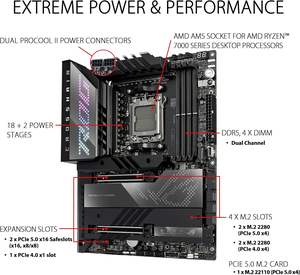 Carte mère R-ROG CROSSHAIR X670E HE-RO neuve, socket AM5, compatible avec les processeurs AMD 7000, DDR5, carte mère <span class=keywords><strong>de</strong></span> jeu pour PC en <span class=keywords><strong>stock</strong></span> - Product Image 3