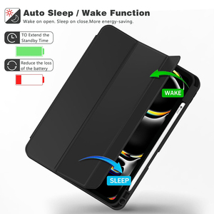 Custodia per Tablet <span class=keywords><strong>iPad</strong></span> <span class=keywords><strong>Pro</strong></span> <span class=keywords><strong>11</strong></span> pollici M5 2025/M4 2024 con Supporto Trifold, Smart Cover e Porta Penna, Protezione Posteriore in TPU Morbido - Product Image 5