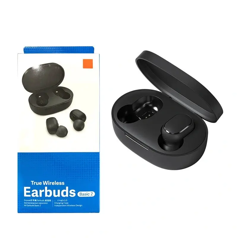 TWS Earbud nirkabel dasar 2 Airdots 2, headphone M True Wireless Earphone Buds 3 lite