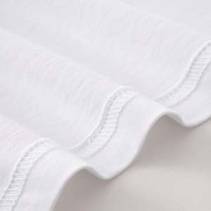 Personalizado 100% algodón de los hombres de gran tamaño camisetas bordado carta patrón camiseta tejido fabricante - Product Image 4