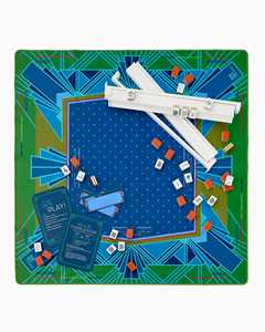 Tapete de Mahjong con Diseño Floral de Hortensias, Color Morado y Azul, Neopreno con Base Antideslizante, Venta al Por Mayor, Pedidos Personalizados de Fábrica - Product Image 2