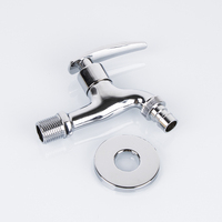 Robinets d'eau de jardin muraux robinet pleine grandeur 1/2-3/4 ''eau chaude froide robinet à bavette en laiton tuyau Bibcock