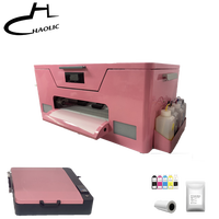 Impresora DTF Rosa XP600 de Alta Calidad, Película de Transferencia de Calor para Mascotas A3 con Horno, Tinta en Polvo, Rollo de Película, un Conjunto de Combinaciones de 13 Pulgadas