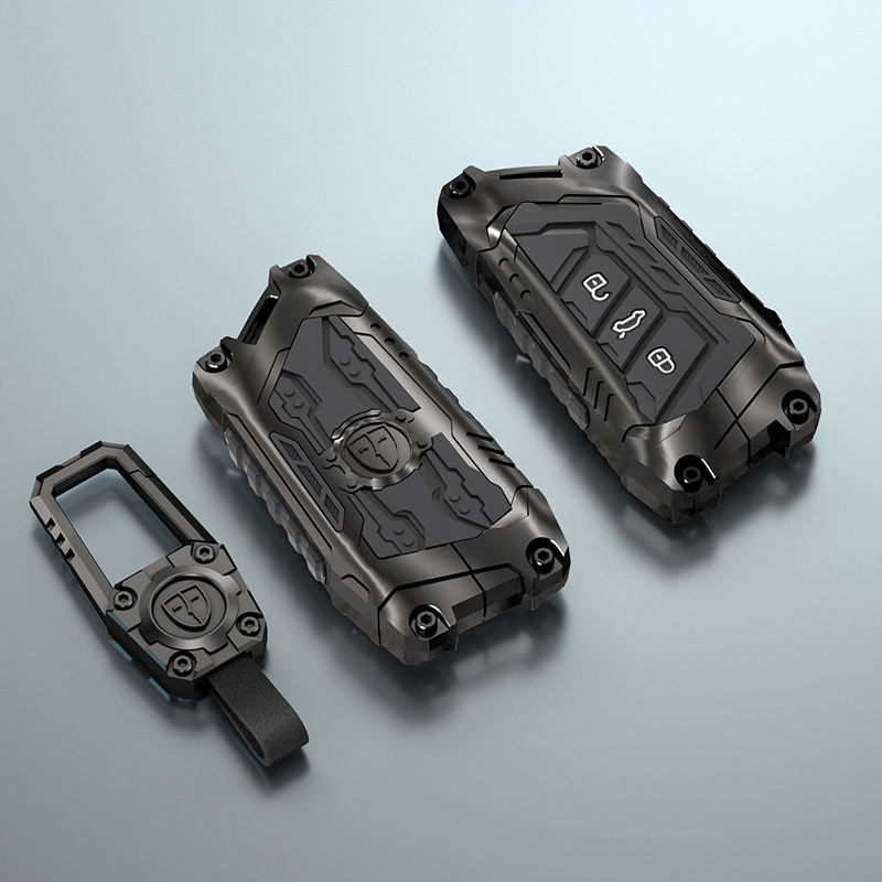 D negro 3B-T y llavero de metal