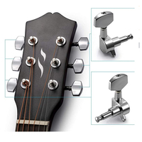 Grosir krom 3R3L kepala mesin tersegel tombol senar pasak Tuning Gitar untuk aksesoris gitar akustik listrik