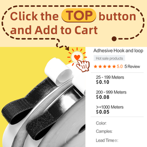 도매 자체 접착 후크 및 루프 롤 후크 스티커 터치 패스너 테이프 헤비 듀티 장착 테이프 추적없는 접착 접착제 - Product Image 6
