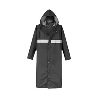 Blouson bomber long à capuche pour homme, en toile épaisse et résistante, imperméable, pour l'extérieur, protection intégrale contre la pluie